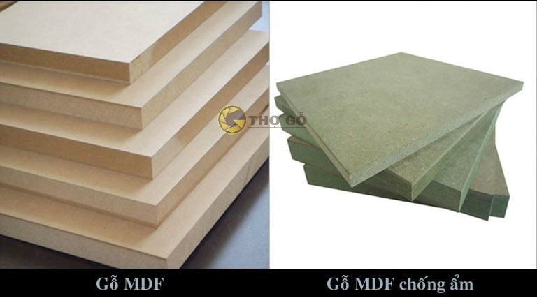 Phân biệt gỗ MDF thường và MDF chống ẩm
